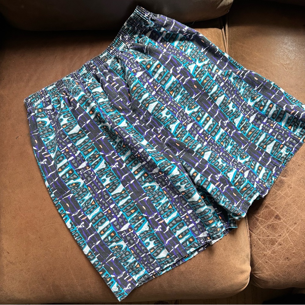 Vtg Y2k Key Elements Abstract Pattern Men's Cotto… - image 1